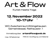 Flyer ART & FLOW Kunst meets Yoga